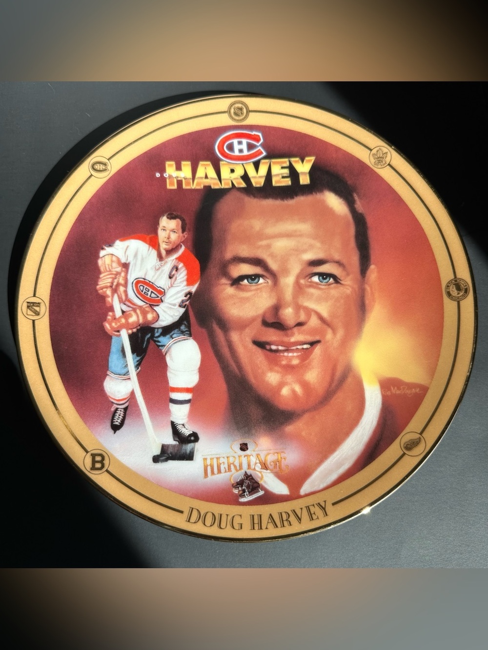 Legends of Hockey’s Golden Era 1995 Collector Plate by Rob MacDougall